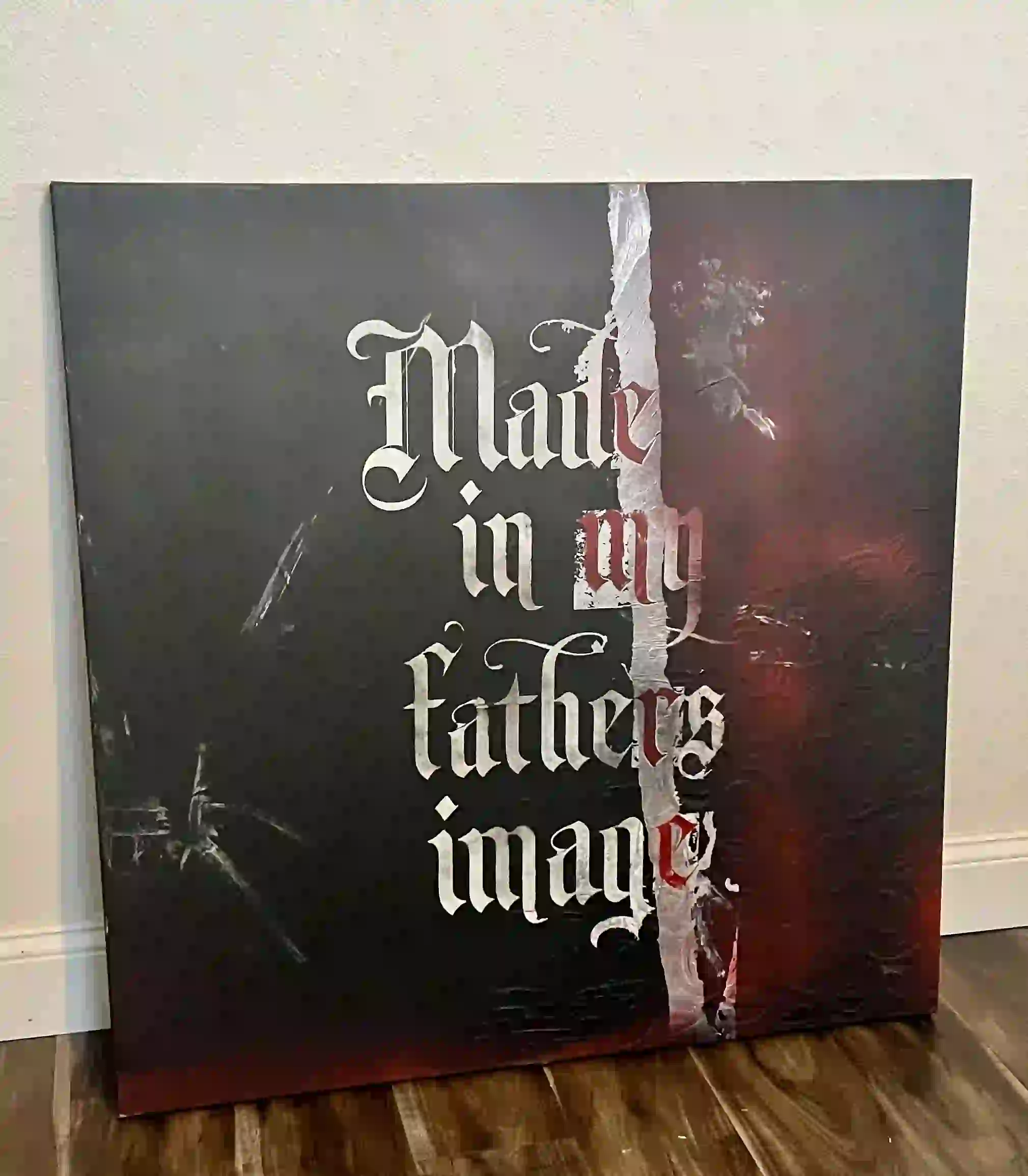 My father spray-painted artwork